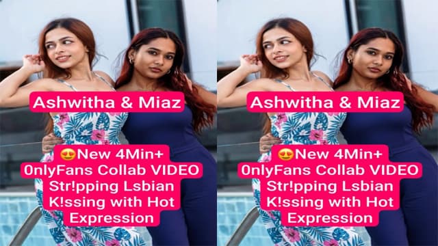 Desi Ashwitha Miaz – OnlyFans Lesbian Strip Viral