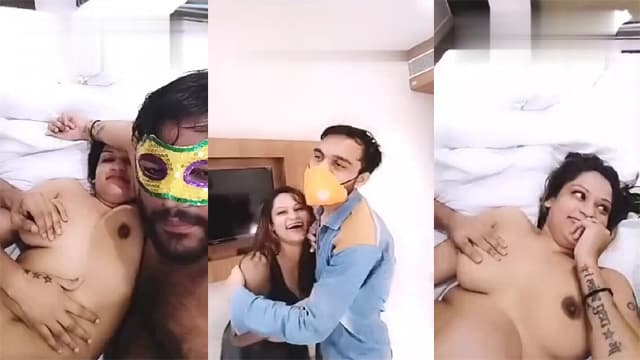 Desi Wife Shared – Threesome Hotel Room Exposed