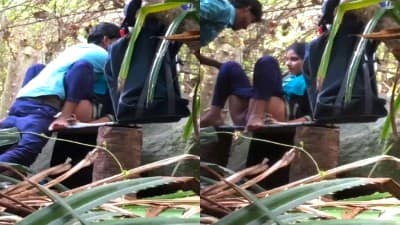 Horny College Couple Quick Outdoor Fucking Videos